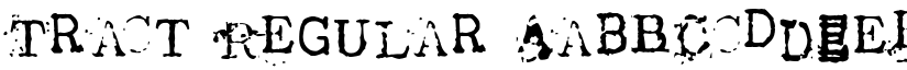 Tract Regular font