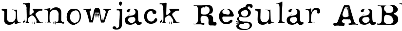 uknowjack Regular font