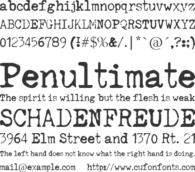 SilentHunterIII Font font preview