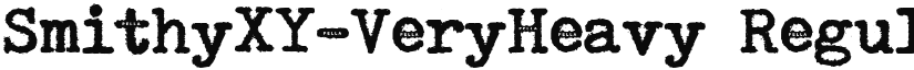 SmithyXY-VeryHeavy Regular font