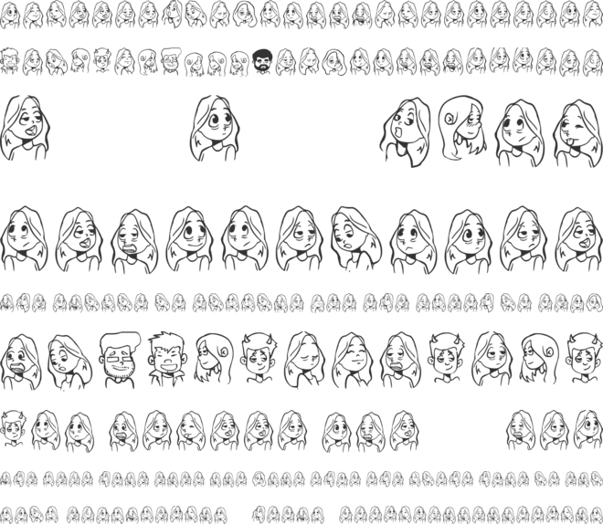 Cartoonabha font preview