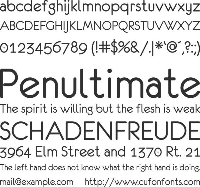 Eurofurence font preview