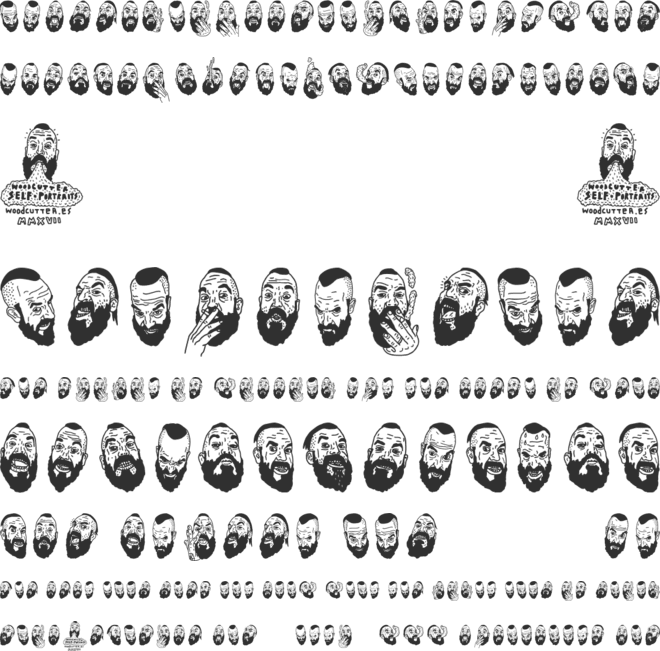 Woodcutter Self-portraits font preview