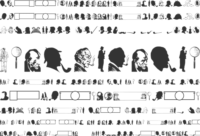 JMH Memorias Dingbats font preview