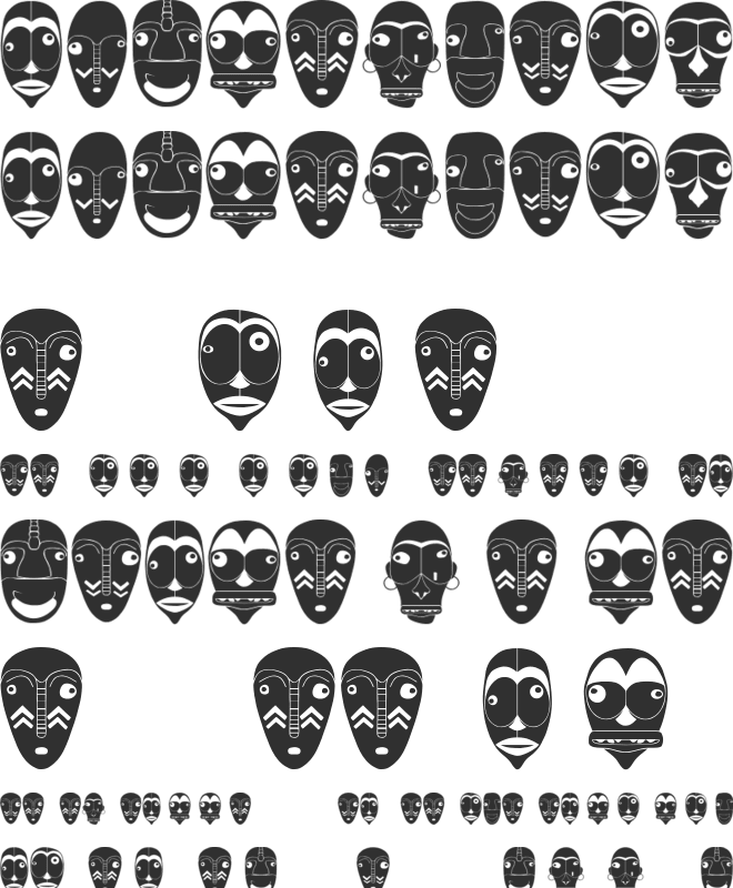 Mascara font preview