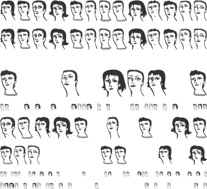 Womanhood font preview