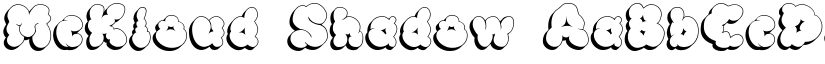 McKloud Shadow font