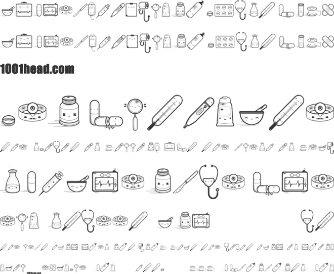 Kawaii Medical font preview