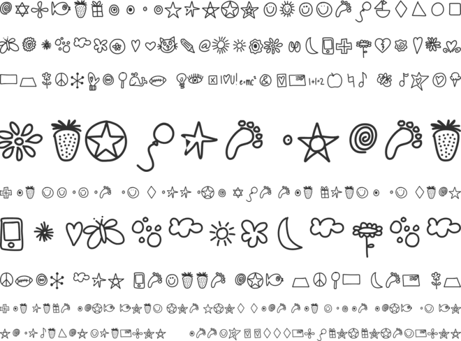 HelloDoodles font preview