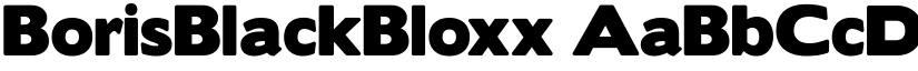 BorisBlackBloxx font