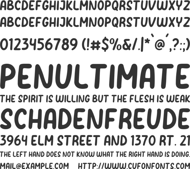 Boba Milk font preview