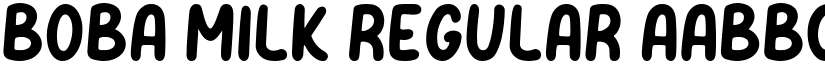 Boba Milk Regular font