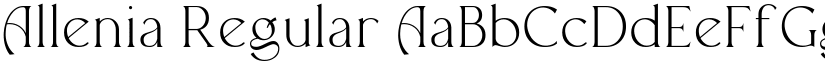 Allenia Regular font