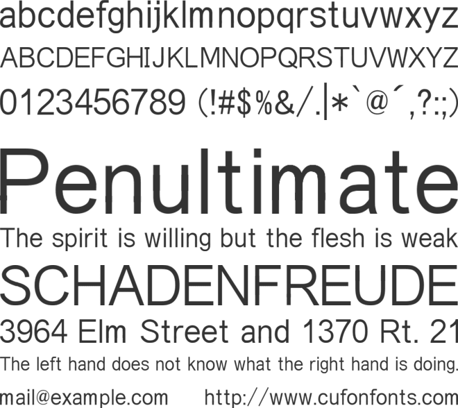 Takeshima_Sans font preview