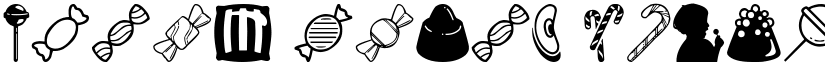 Candy icons Regular font
