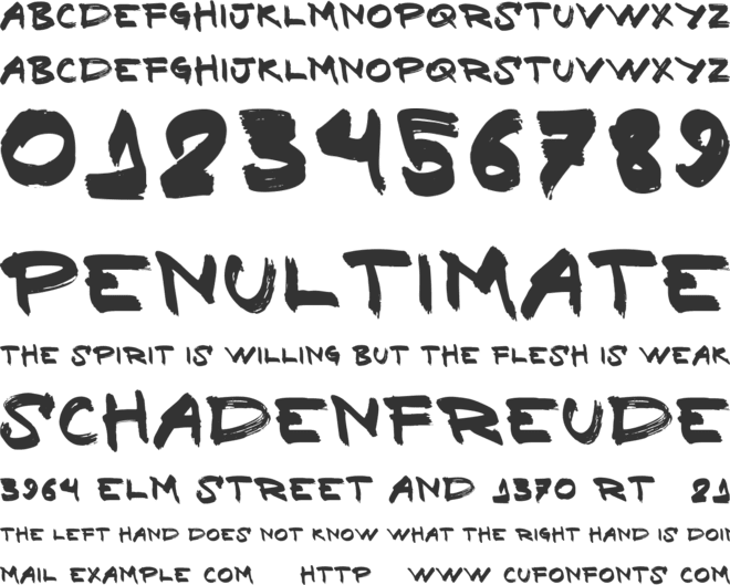 vtks falllingwater font preview