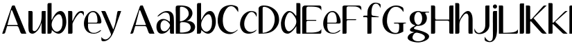 Aubrey font