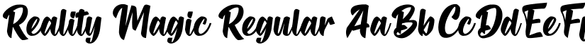 Reality Magic Regular font