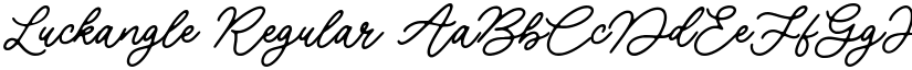 Luckangle Regular font