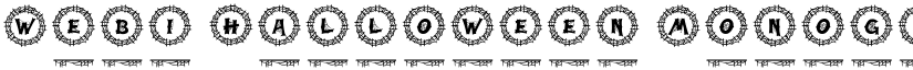 Webi Halloween Monogram Regular font