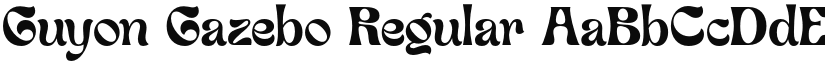 Guyon Gazebo Display Font font download