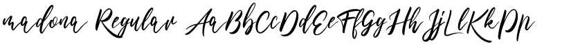 madona Regular font