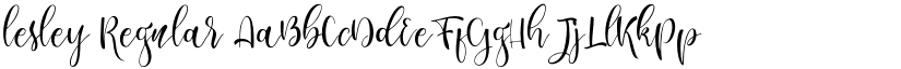lesley Regular font