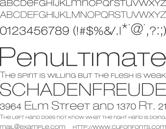 Helvelow font preview