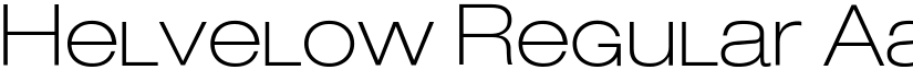 Helvelow Regular font