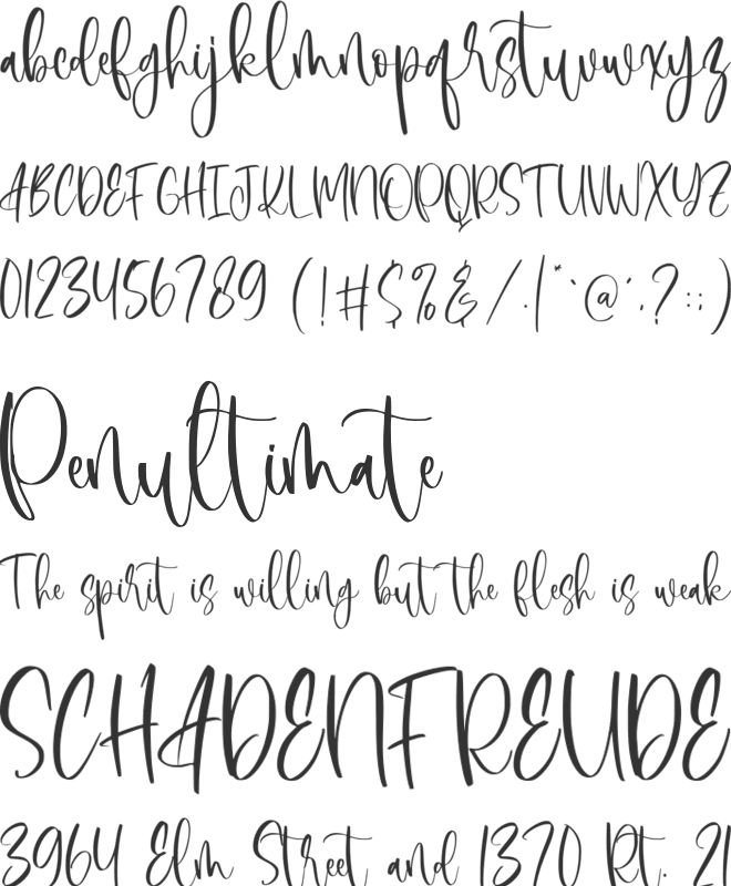 Anasthasia font preview