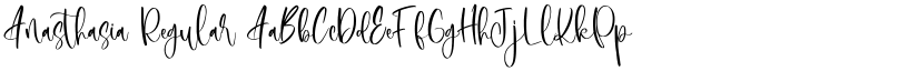 Anasthasia Regular font