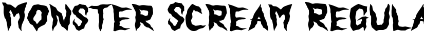 Monster Scream Regular font