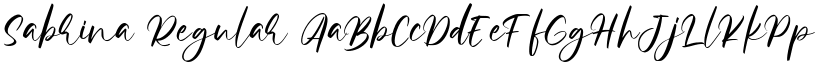 Sabrina Regular font