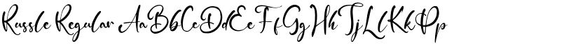 Russle Regular font