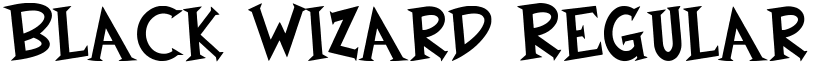 Black Wizard Regular font