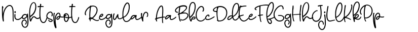 Nightspot Regular font