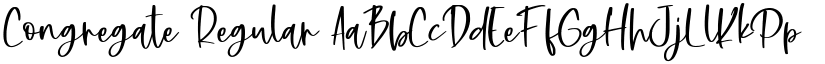 Congregate Regular font