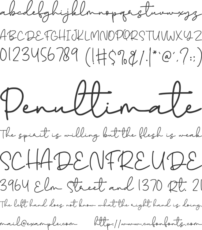 Paradise Sunshine font preview