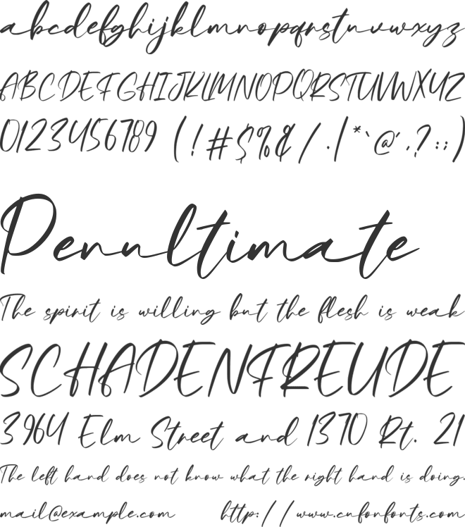 Winter Sweater font preview