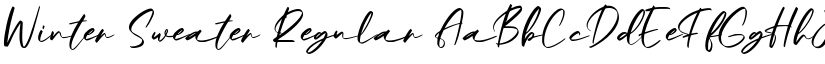 Winter Sweater Regular font