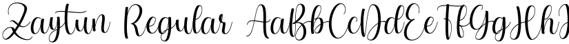 Zaytun Regular font