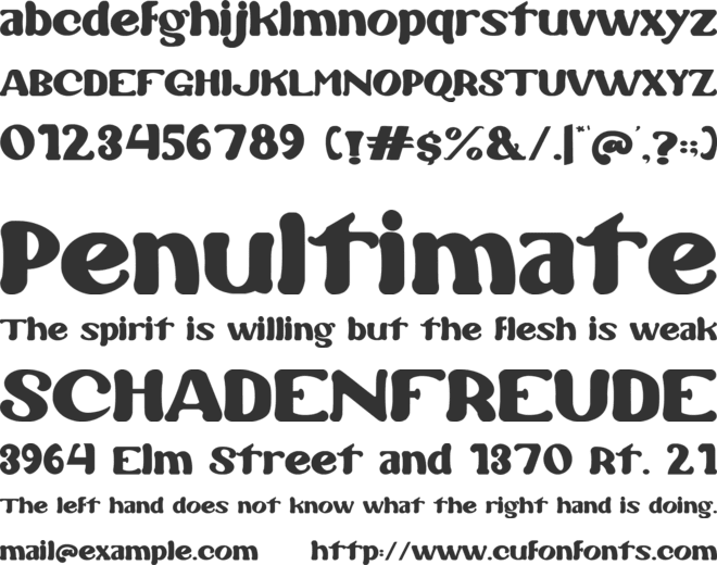 Beauty Sunshine font preview