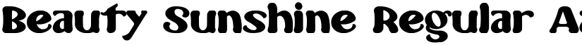 Beauty Sunshine Regular font
