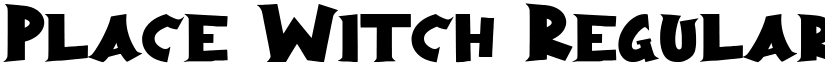 Place Witch Regular font