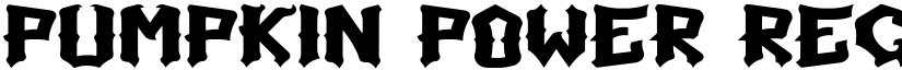 Pumpkin Power Regular font