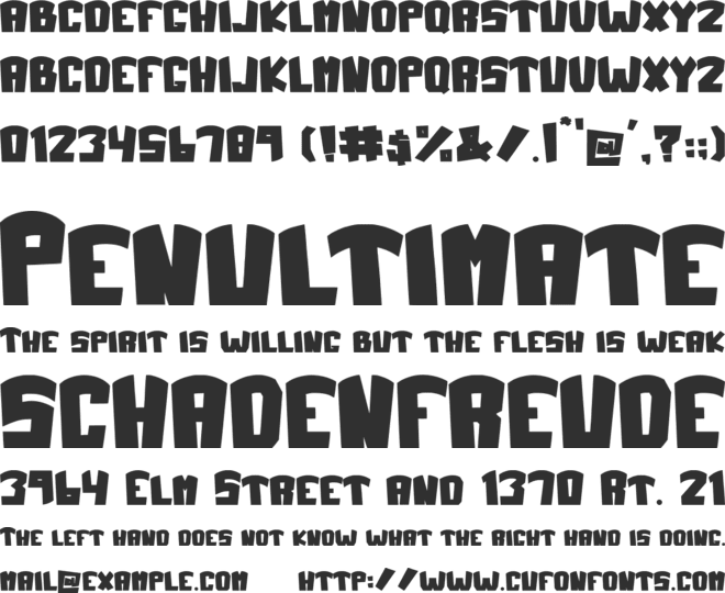 Jumpy Bunny font preview