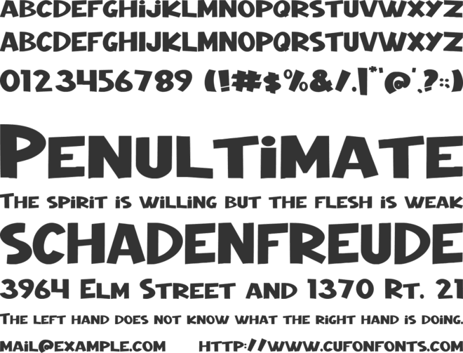 Night Wolf font preview