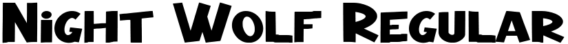 Night Wolf Regular font