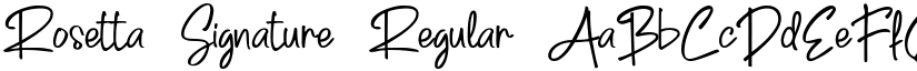 Rosetta Signature font download