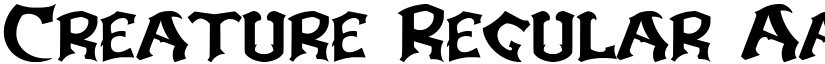 Creature Regular font